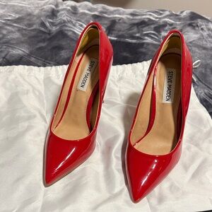 Steve Madden Glossy Red Heels